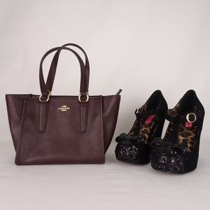 COACH Carryall Crosby Crossgrain Oxblood Leather